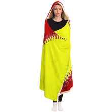 Load image into Gallery viewer, Softball Baseball Personalized Hooded Blanket Red & Yellow