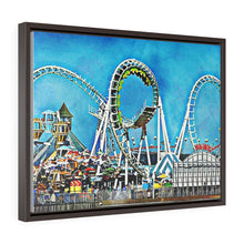 Load image into Gallery viewer, Oil Painting Wall Art Print Wildwood Moreys Piers Beach Sky