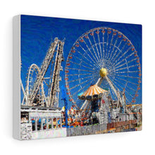 Load image into Gallery viewer, Gouache Digital Art painting Wildwood Jersey shore Morey's Piers Wall Art Print