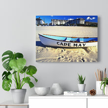 Load image into Gallery viewer, Watercolor Painting Wall Art Print Lifeboat Beach Cape May NJ
