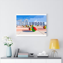 Load image into Gallery viewer, Wildwood Crest Sign Cartoon Art Wall Decor Art Paint Beach Painting