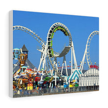 Load image into Gallery viewer, Watercolor Painting Wall Art Print Wildwood Moreys Piers Beach Sky