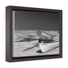 Load image into Gallery viewer, Black and White Photography Wall Art Print Wildwood Crest life guard boats New Jersey beach