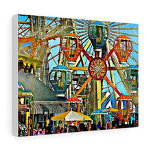 Load image into Gallery viewer, Oil Painting Wall Art Print Morey's Piers Wildwood New Jersey