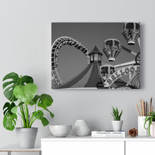 Load image into Gallery viewer, Black and White Photography Wall Art Print Wildwood Jersey Shore Ferris wheel