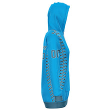 Load image into Gallery viewer, Marlines Personalized Long Hoodie Aqua