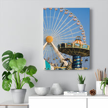Load image into Gallery viewer, Canvas Print Wildwood New Jersey Morey's Piers Amusement Park Portrait
