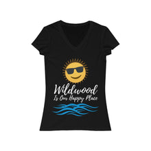 Load image into Gallery viewer, Women's Jersey Short Sleeve V-Neck Tee