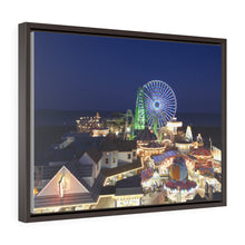 Load image into Gallery viewer, Canvas Print Mariners Landing Moreys Piers Wildwood Skyline Night