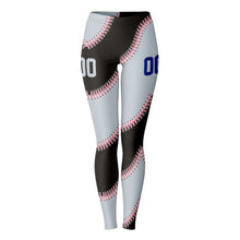 Load image into Gallery viewer, Chicago Personalized Leggings Black & Silver