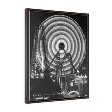 Load image into Gallery viewer, Black and White Photography Wall Art Print Morey's Piers Ferris wheel