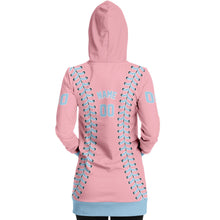 Load image into Gallery viewer, Personalized Long Hoodie Light Pink & Blue