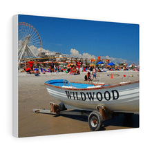 Load image into Gallery viewer, Canvas Print Wildwood New Jersey Shore Beach