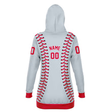 Load image into Gallery viewer, Seattle Personalized Long Hoodie Silver