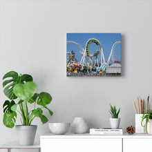 Load image into Gallery viewer, Canvas Print Wildwood Jersey Shore Morey's Piers Amusement Park View