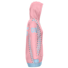 Load image into Gallery viewer, Personalized Long Hoodie Light Pink & Blue