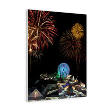 Load image into Gallery viewer, Canvas Print Wildwood Boardwalk New Jersey Fireworks