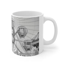 Load image into Gallery viewer, Black and White Wildwood NJ Coffee Or Tea Mug 11oz