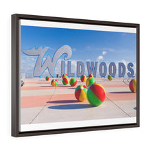 Load image into Gallery viewer, Canvas Print Wildwood Crest Wildwoods Sign Beach balls Jersey Shore