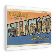 Load image into Gallery viewer, Old Wildwood By The Sea Postcard Home Decor Wall Art Print Canvas