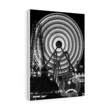 Load image into Gallery viewer, Black and White Photography Wall Art Print Morey's Piers Ferris wheel