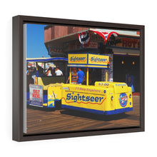 Load image into Gallery viewer, Canvas Print Wildwood New Jersey Shore Boardwalk Tramcar