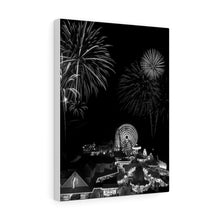Load image into Gallery viewer, Wildwood New Jersey fireworks Black and White Wall Art Print
