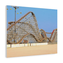 Load image into Gallery viewer, Wildwood Wooden Roller Coaster Watercolor Painting Wall Art Print