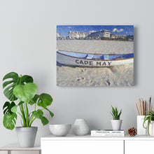 Load image into Gallery viewer, Gouache Digital Art painting Wall Art Print Lifeboat Beach Cape May NJ