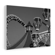 Load image into Gallery viewer, Black and White Photography Wall Art Print Wildwood Jersey Shore Ferris wheel