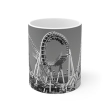 Load image into Gallery viewer, Black and White Wildwood NJ Coffee Or Tea Mug 11oz