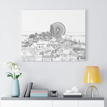 Load image into Gallery viewer, Art Sketch Wall Art Print Moreys Piers Wildwood NJ Beach Decor