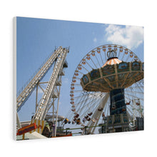 Load image into Gallery viewer, Canvas PrintWildwood Theme Park Large Swings