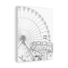 Load image into Gallery viewer, Art Sketch Wall Art Print Wildwood Beach Decor Amusement Park