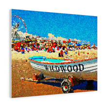 Load image into Gallery viewer, Oil Painting Wall Art Print Wildwood Crest Beach