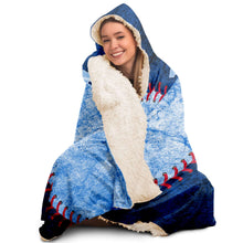Load image into Gallery viewer, Tampa Bay Baseball Personalized Hooded Blanket Blue