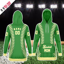 Load image into Gallery viewer, Personalized Long Hoodie Green & Yellow