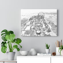 Load image into Gallery viewer, Art Sketch Wall Art Print Wildwood Boardwalk New Jersey Beach Sky View