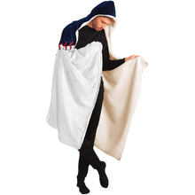 Load image into Gallery viewer, New York Baseball Personalized Hooded Blanket Blue & White