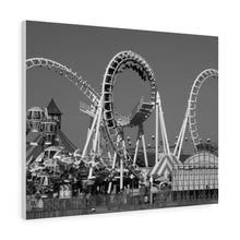 Load image into Gallery viewer, Black and White Photography Wall Art Print Wildwood NJ Boardwak