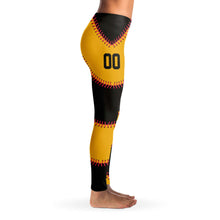 Load image into Gallery viewer, Pittsburgh Personalized Leggings Black & Gold