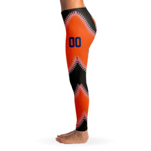 Load image into Gallery viewer, New York Personalized Leggings Black & Orange