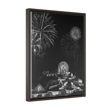 Load image into Gallery viewer, Wildwood New Jersey fireworks Black and White Wall Art Print