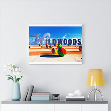 Load image into Gallery viewer, Wildwood NJ Crest Sign Watercolor Painting Wall Art Print