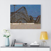 Load image into Gallery viewer, Gouache Digital Art painting Wildwood Jersey Roller Coaster Wall Art Print