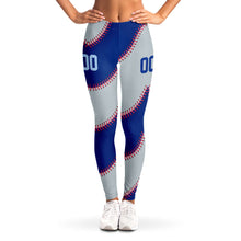 Load image into Gallery viewer, Chicago Personalized Leggings Blue and Gray