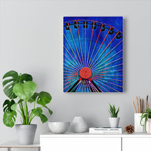 Load image into Gallery viewer, Oil Painting Wall Art Print Amusement Park Wildwood Ferris Wheel