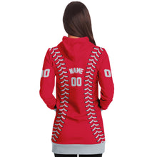 Load image into Gallery viewer, Seattle Personalized Long Hoodie Red