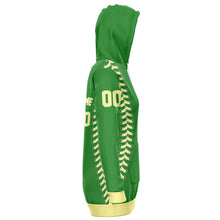 Load image into Gallery viewer, Personalized Long Hoodie Green & Yellow
