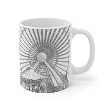 Load image into Gallery viewer, Artistic Black and White Art Sketch Wildwood NJ Coffee Or Tea Mug